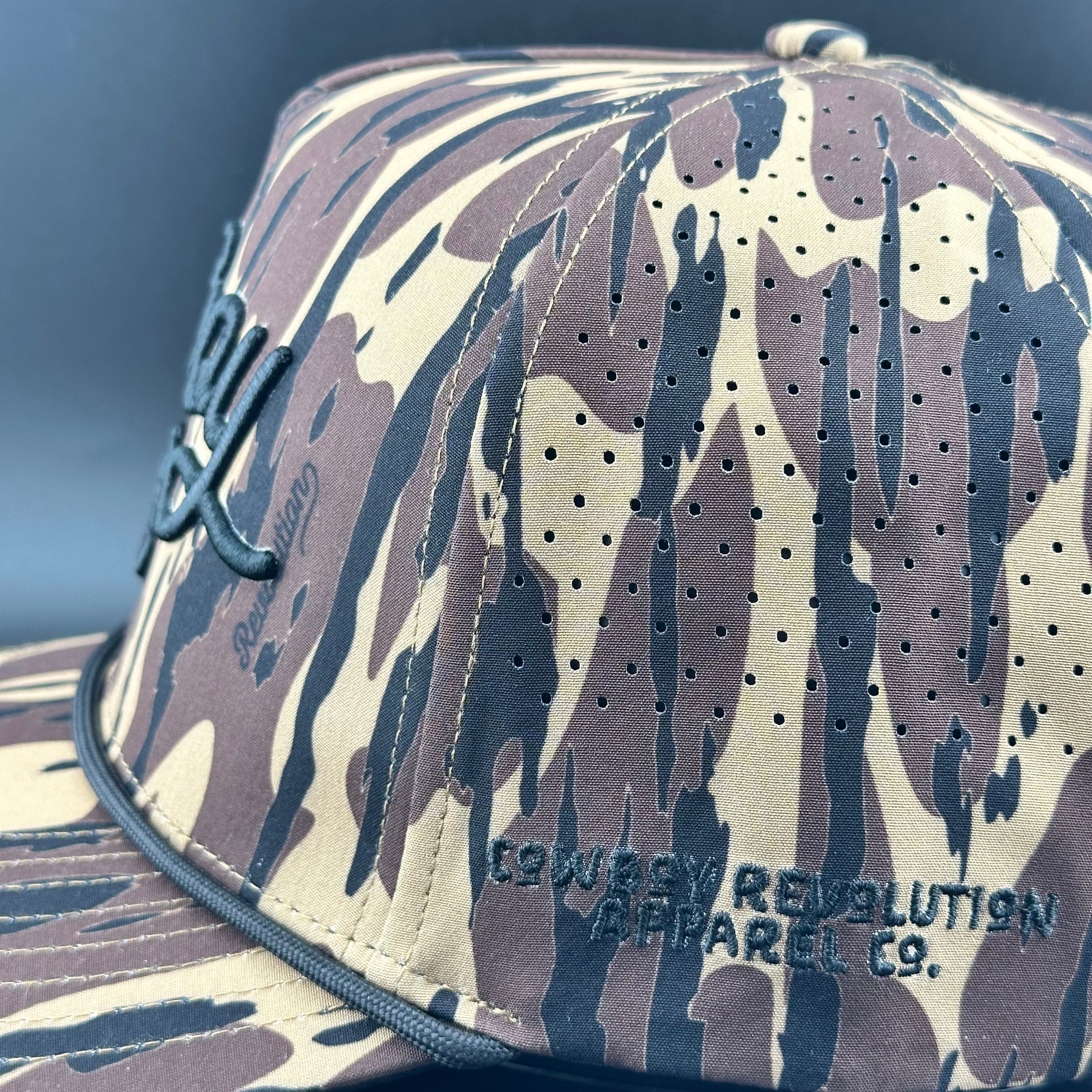 Atakapa Camo - Swampland Script “Cowboy Hat”