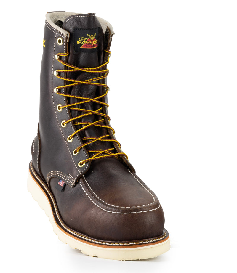 Thorogood 804-3800 1957 Series – Waterproof – 8″ Briar Pitstop Safety Toe – Moc Toe MAXWear Wedge™