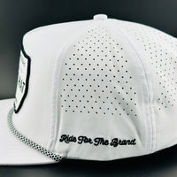 “Cowboy Hat” Performance Patch Rope Hat - White