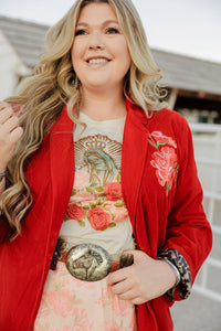 Red Velvet Jacket
