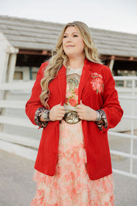 Red Velvet Jacket