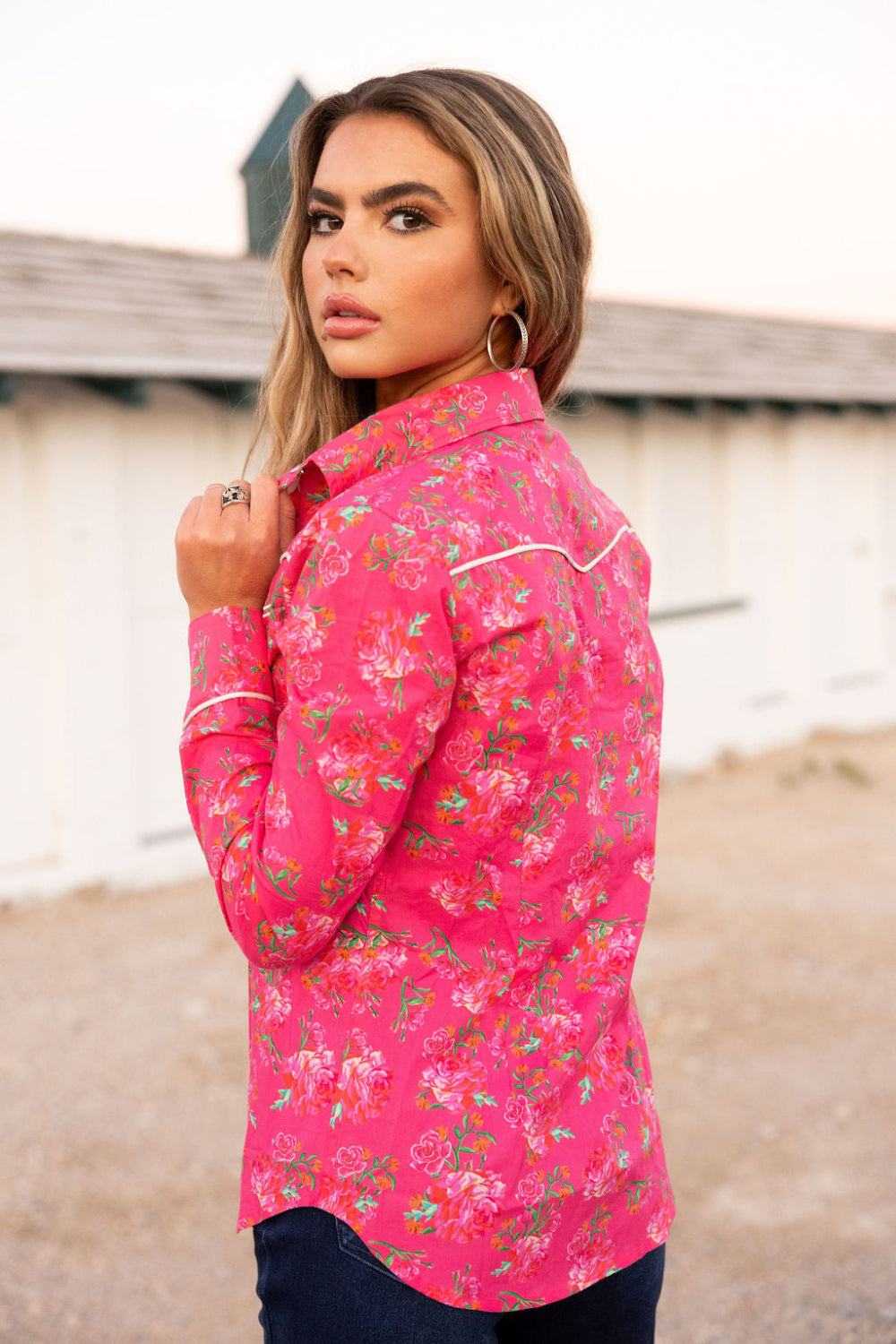 Rebel Rose Button Up