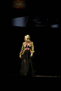 Floral Black Button Up