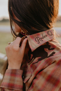 Pretty Plaid Cowboy Button Up