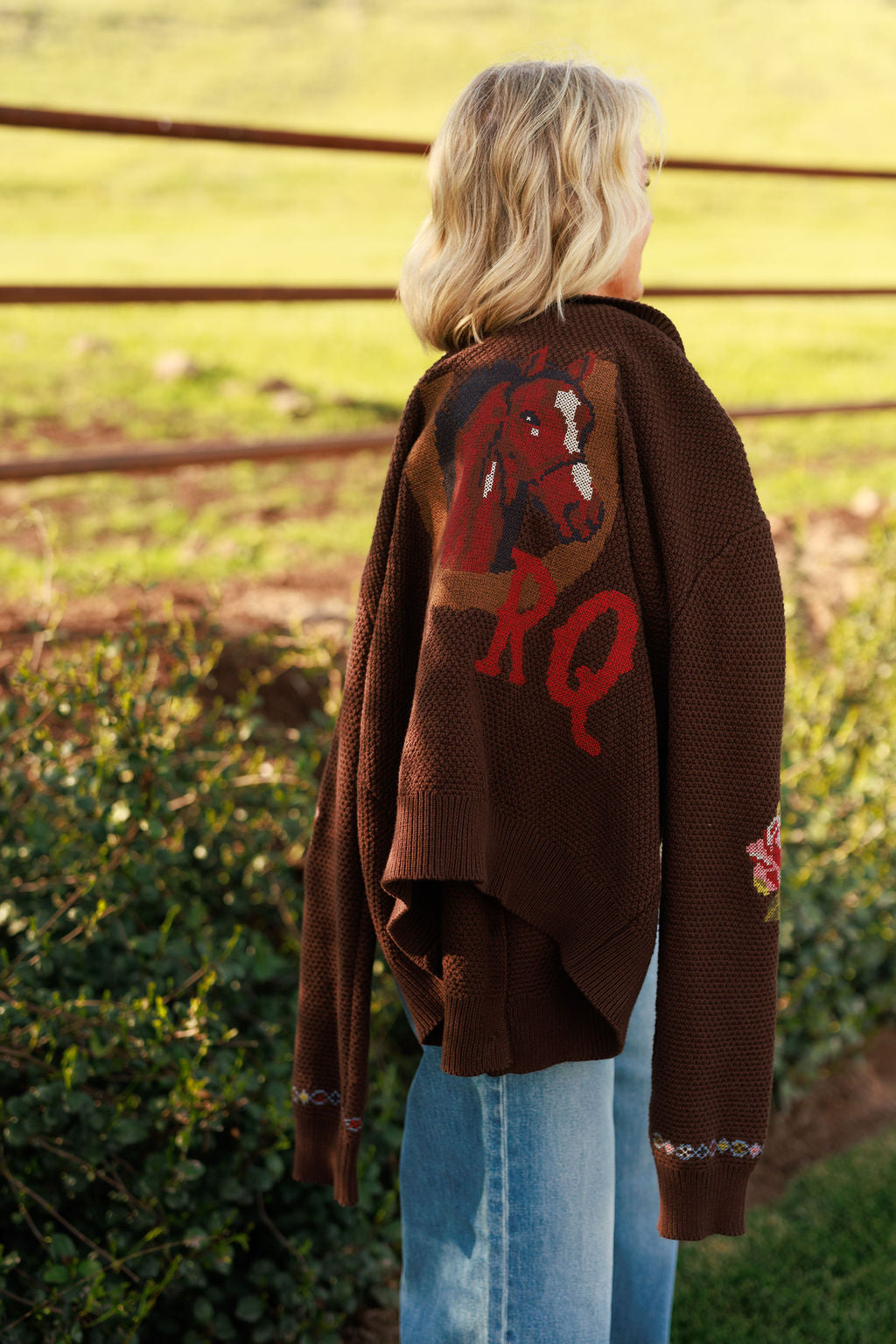 Nana's Rose Garden Sweater