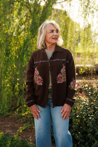 Nana's Rose Garden Sweater