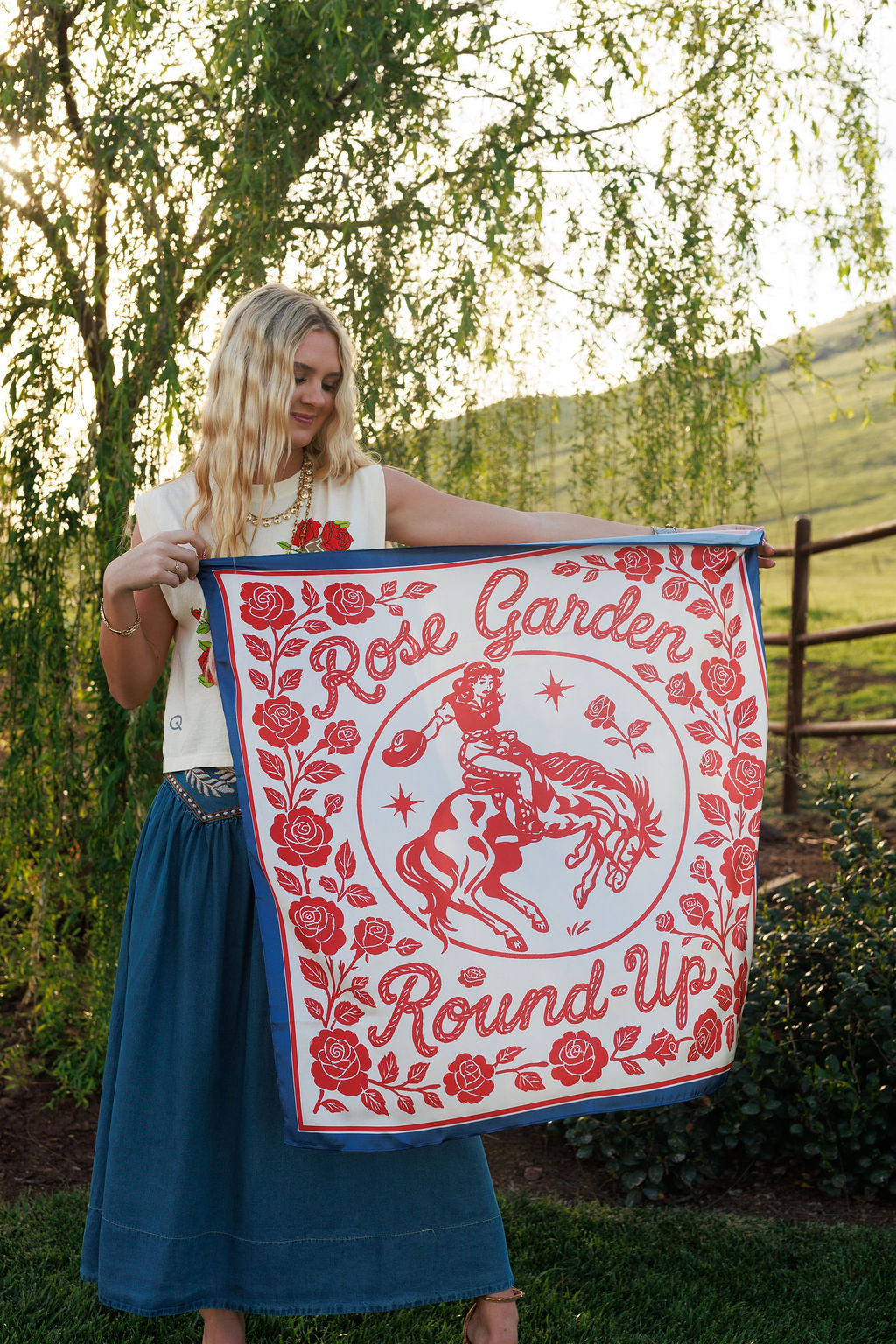 Rose Garden Round Up Wild Rag