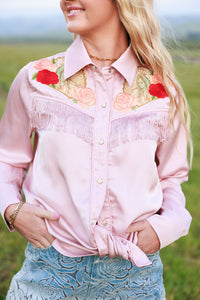 Pale Pink Button Up