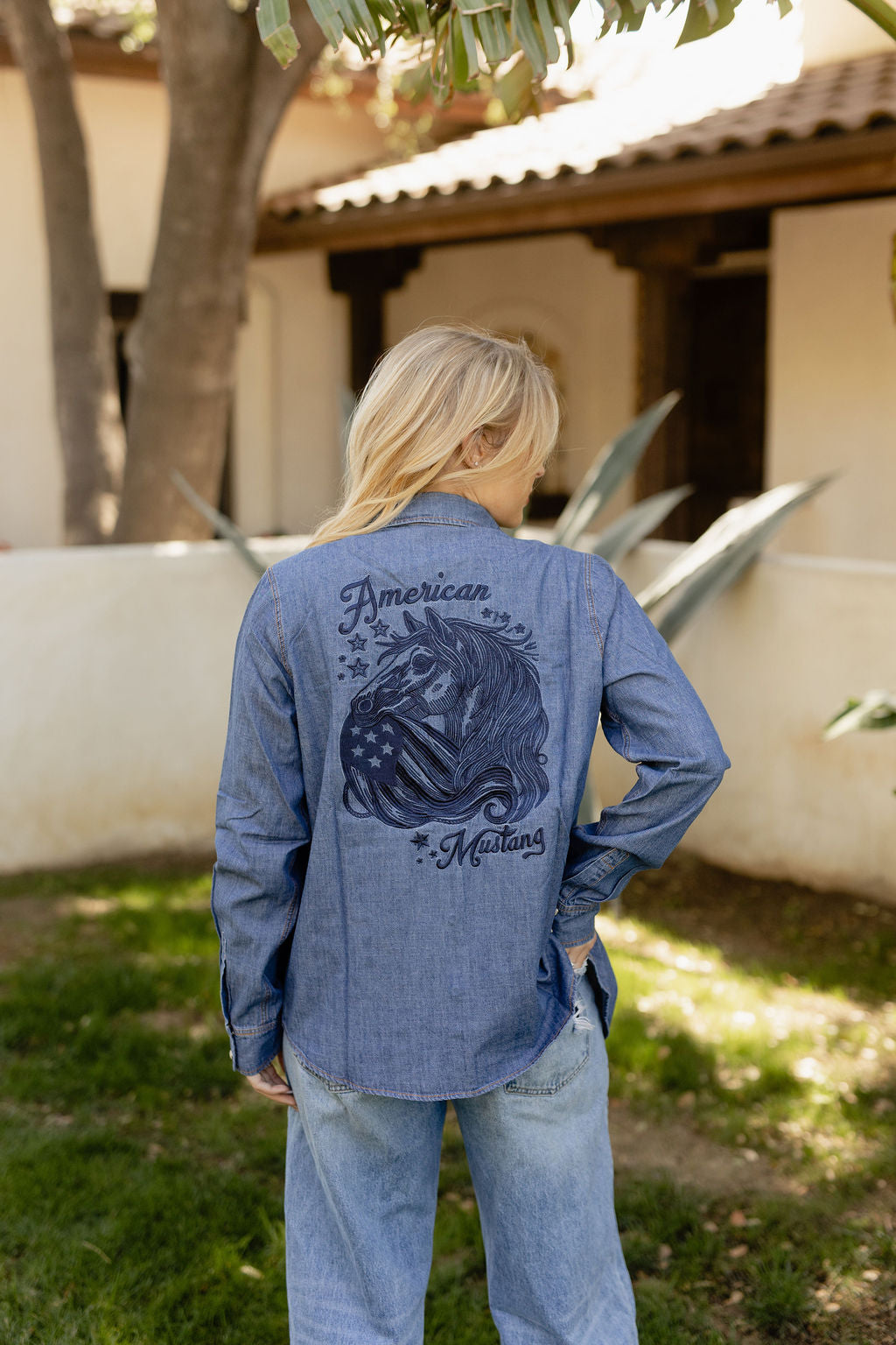 American Mustang Button Up
