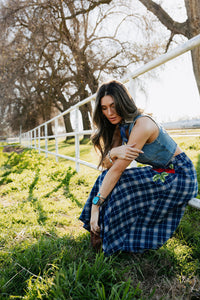 Sweet Blue Rodeo Skirt
