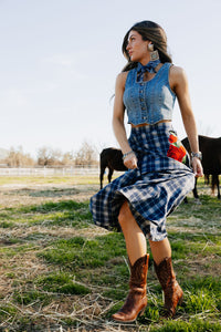 Sweet Blue Rodeo Skirt