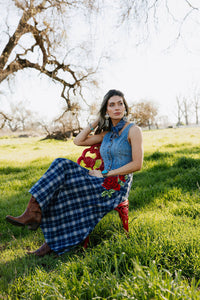 Sweet Blue Rodeo Skirt