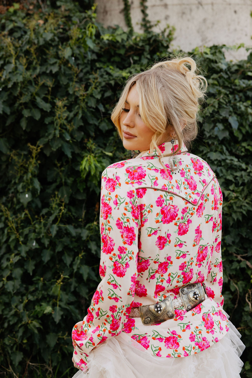 Wild Rose Button Up
