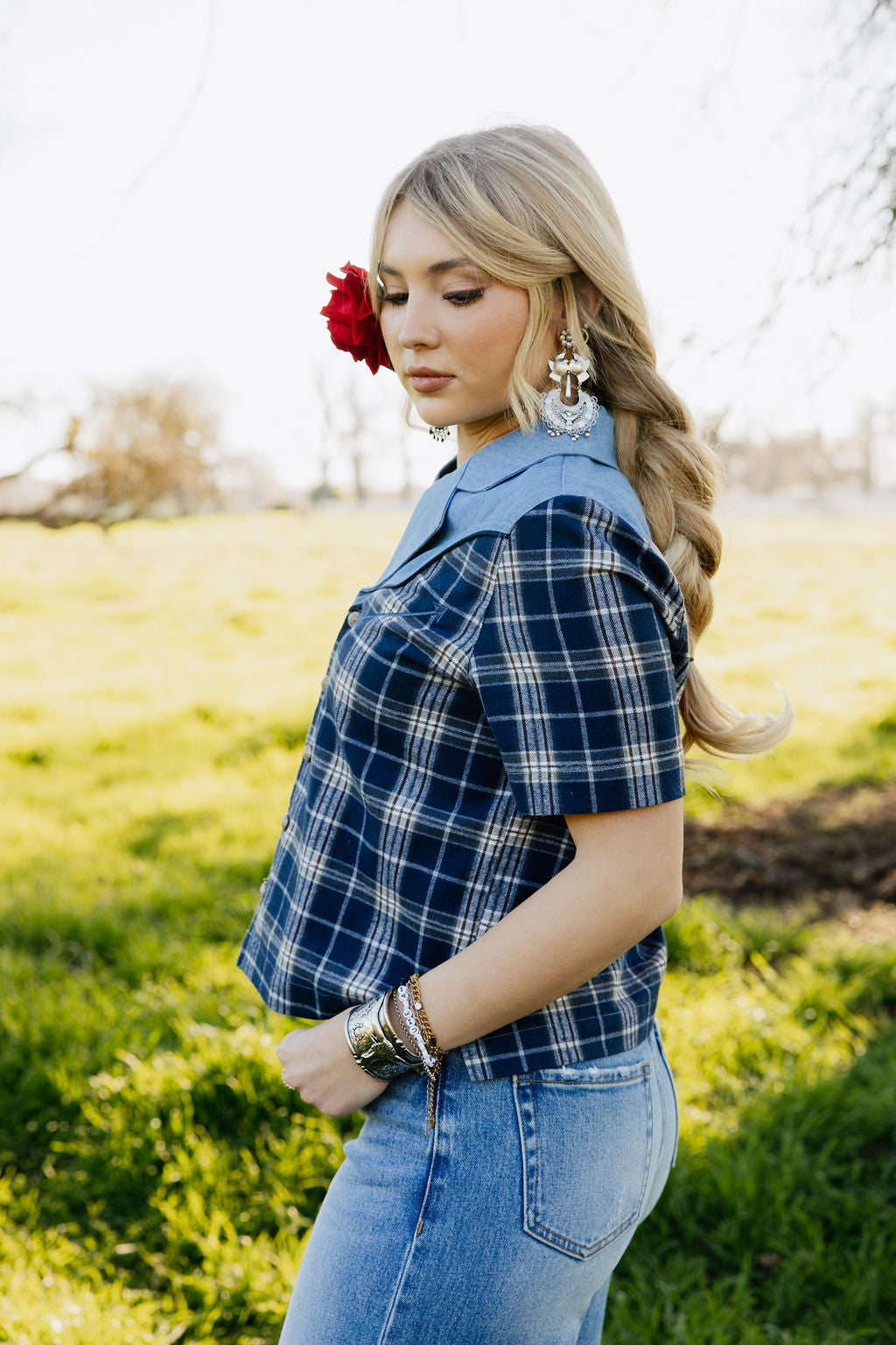 Blue Bonnet Rodeo Blouse