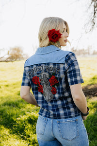 Blue Bonnet Rodeo Blouse