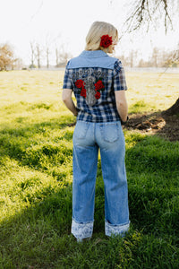 Rowdy Rose Cuff Jeans