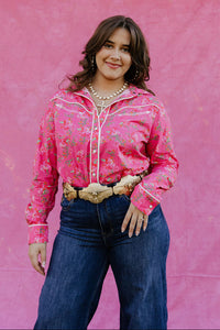 Rebel Rose Button Up