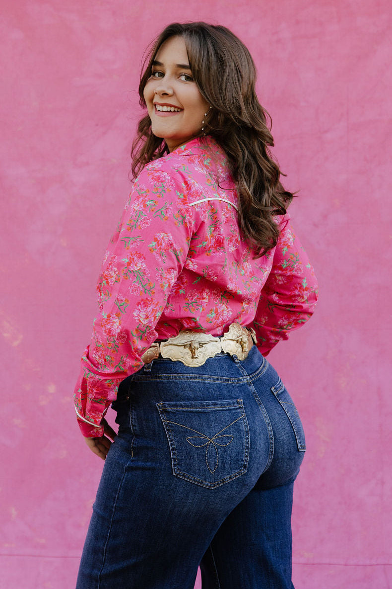 Rebel Rose Button Up