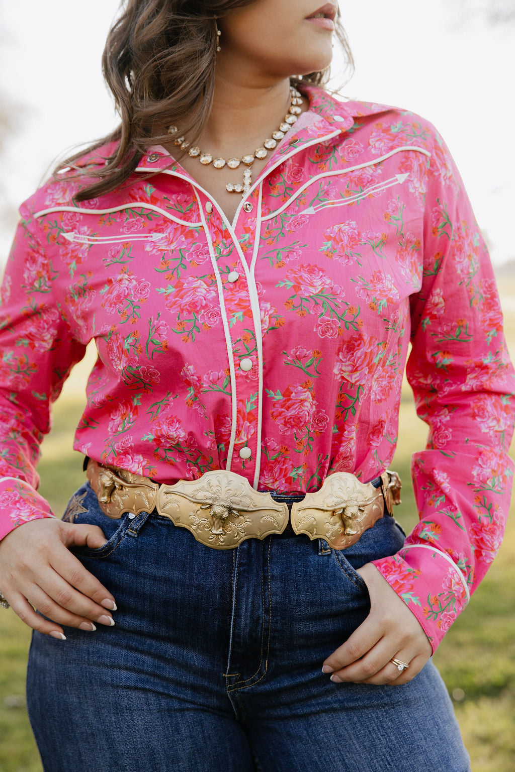 Rebel Rose Button Up