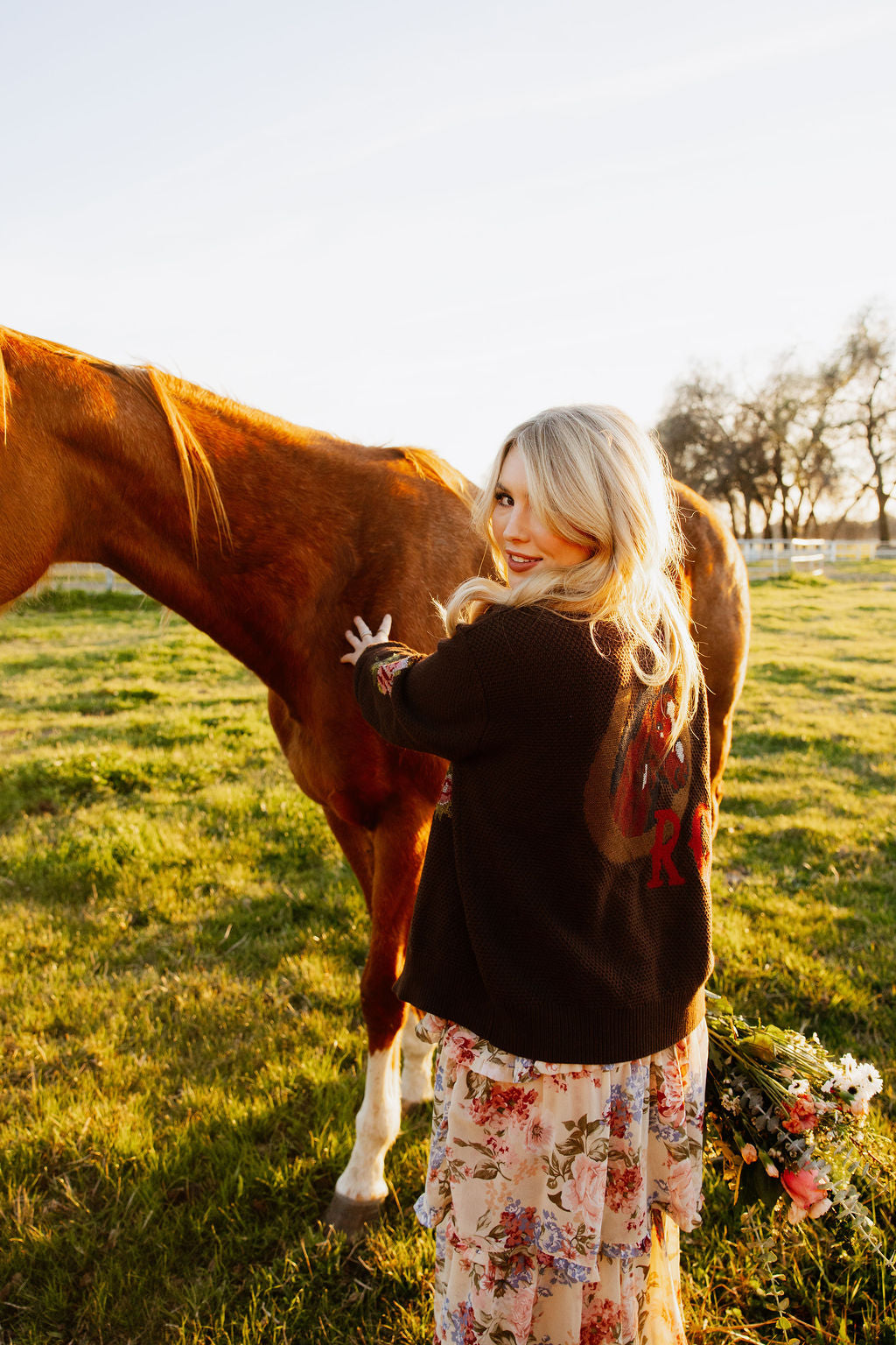 Nana's Rose Garden Sweater
