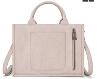 Trinity Ranch Floral Tooled Fringe Concealed Carry Tote/Crossbody - Khaki