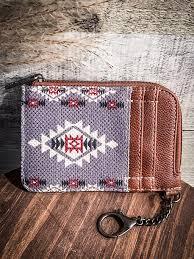 Wrangler Southwestern Art Print Mini Zip Card Case