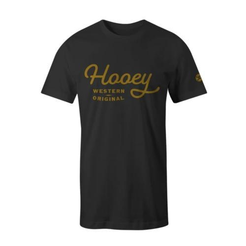 HOOEY Men's OG Logo Graphic Black T-Shirt HT1566bk