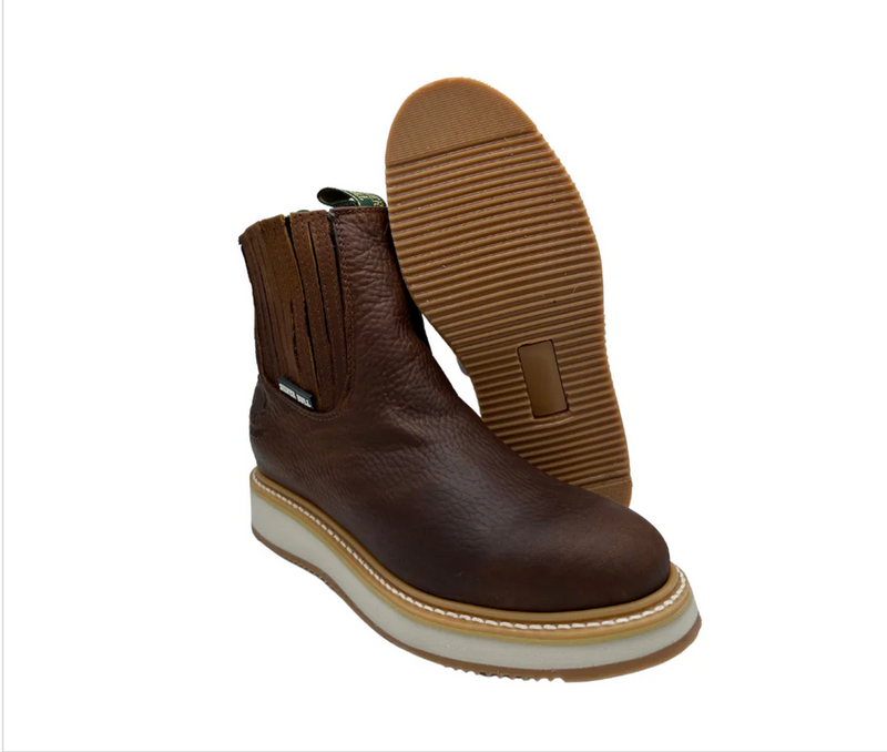 Short pull on work boots outlet
