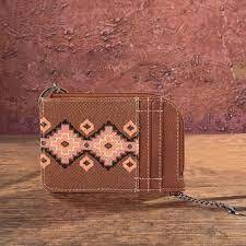 Wrangler Southwestern Art Print Mini Zip Card Case