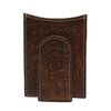 Ariat A3528002 Floral Money Clip, Medium Brown