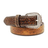 Ariat A1017202-32 Mens Ostrich Print Hand Tooled Belt