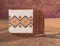 Wrangler Southwestern Art Print Mini Zip Card Case