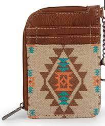 Wrangler Southwestern Art Print Mini Zip Card Case
