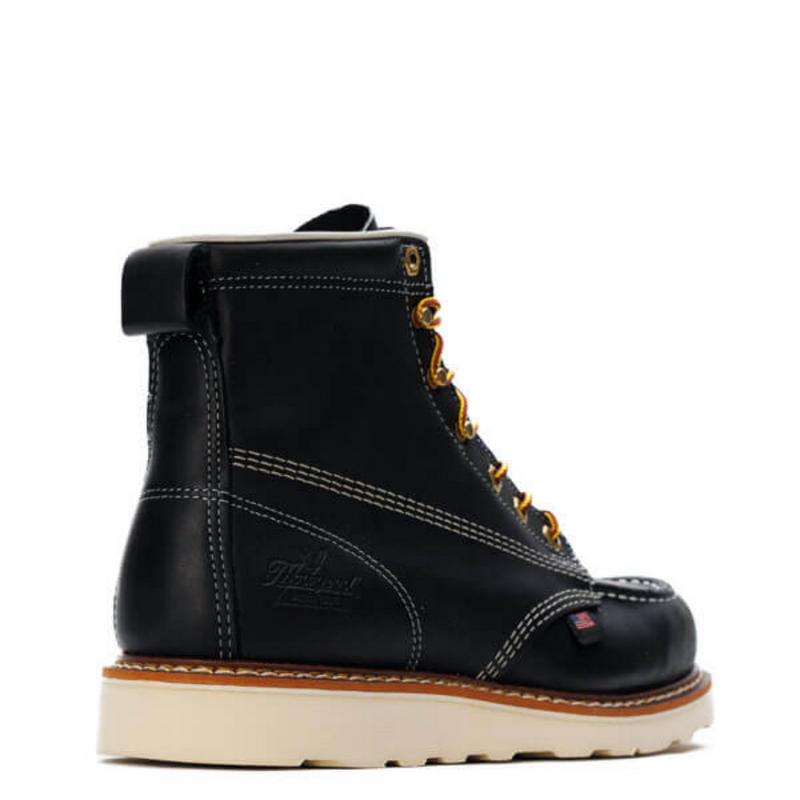 Thorogood - American Heritage – 6″ Black Moc Toe – MAXWear Wedge™