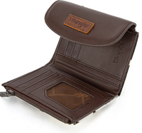 Wrangler Tri-Fold Wallet - Cow-Brown