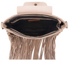 Trinity Ranch Floral Tooled Concealed Carry Crossbody Bag - Tan