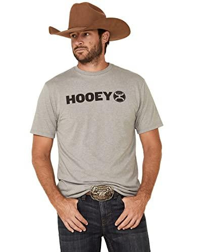 HOOEY Men’s Western Crew Neck Short Sleeve T-Shirt (Lock Up