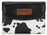 Wrangler Tri-Fold Wallet - Cow-Black