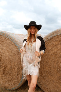 Cream and Black Jacket